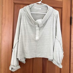 Free People, tan sand colored, lightweight boho pullover